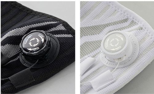 Pair Of Knob Adjustable Silicone Knee Support