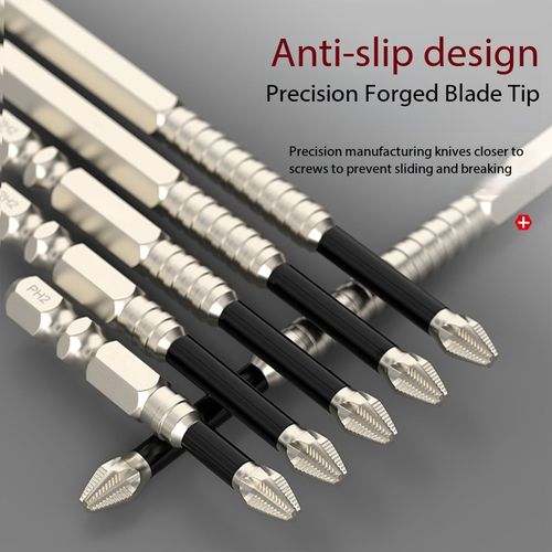 12Pcs Anti-Slip Magnetic Phillips Screwdriver Bits Set