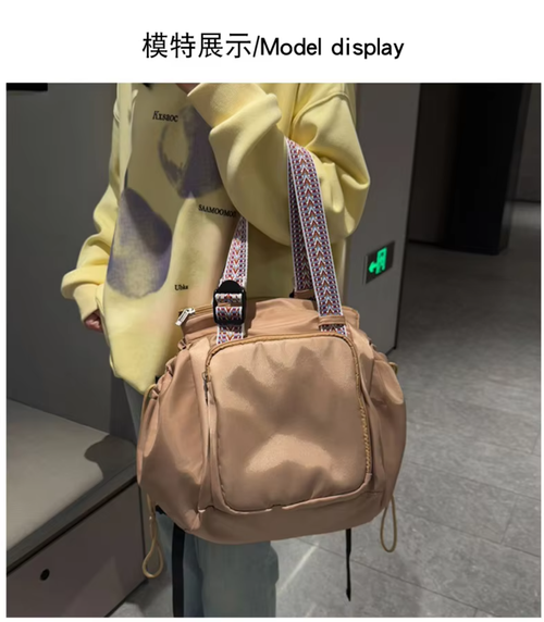 Multi-pocket storage single and double shoulder backpack