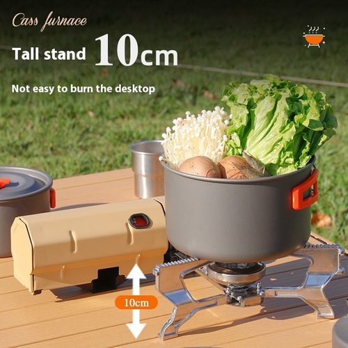 Portable Mini Folding Gas Stove for Outdoor Camping – Compact Butane Burner for Backpacking, Cooking, and BBQ