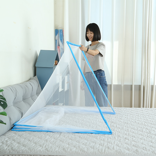 Pop-Up Foldable Mosquito Net – Instant Setup No Assembly Required | Thickened Mesh Bed Canopy for Kids & Adults |Malaria Protection