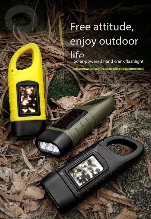 5-in-1 Solar Hand Crank Emergency Flashlight USB Power Bank LED Camping Light Kenya