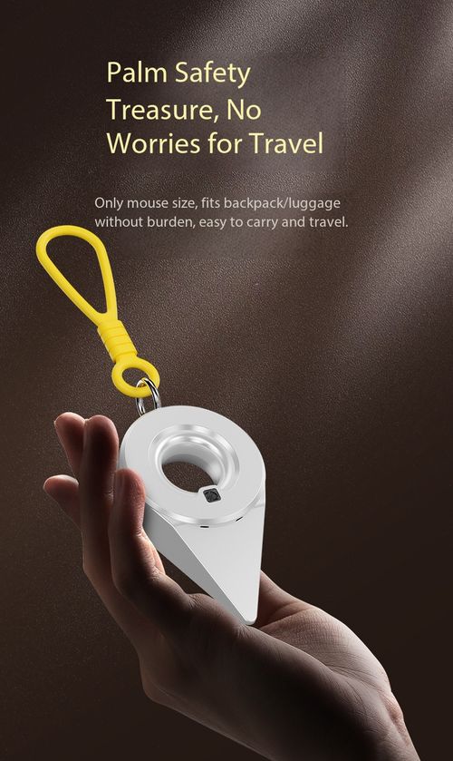 Portable Door Stop Alarm with Light Warning