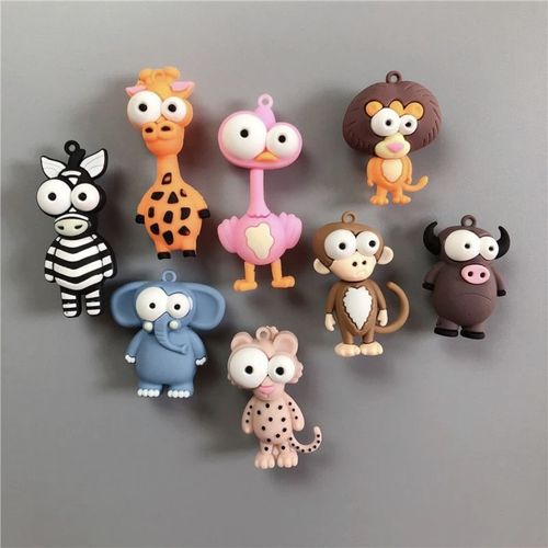 8 Pcs Cute 3D Cartoon Animal Magnets