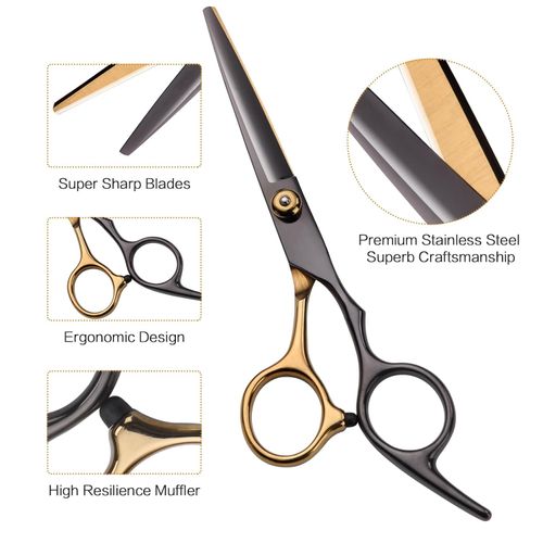 13-Piece Haircutting Scissor Set — Professional-Grade Hair Cutting Kit (Including Shears), 6.5-Inch Scissor Set, Suitable for Men, Women, and Children, as well as Salon and Home Use