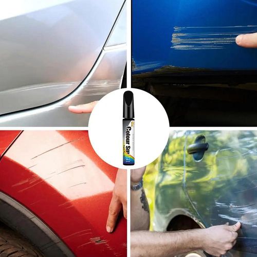 (Pack of 5) Car Scratch Repair Pen — Waterproof, Fade-Resistant, Non-Yellowing — (Black, White, Silver, Brown, Gray) — Touch-Up Paint Pen