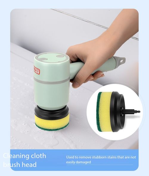 Multi Functional Electric Cleaning Brush with 6 Replaceable Brush Heads