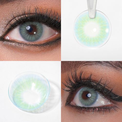 3 styles: Colored contact lenses with a 3D invisible effect (specific to the African style).