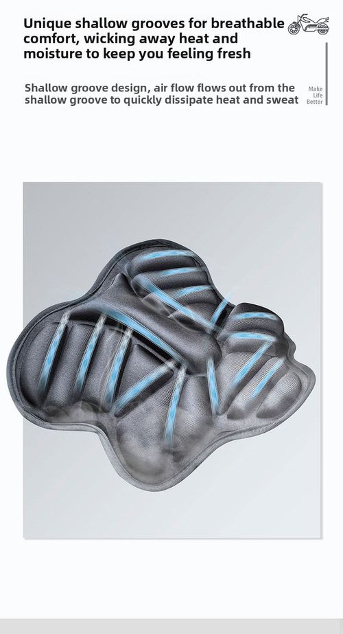 3D Shock-Absorbing Motorcycle Seat Cushion Breathable Heat-Resistant Cover for Long Rides Kenya