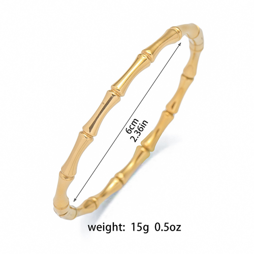 Premium Titanium Steel Bamboo Bracelet Pair Gold and Silver Set Only 3800 KES Kenya Jewelry