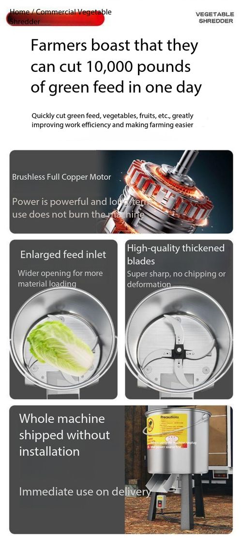 Heavy-Duty Electric Multi-Purpose Bucket Type Vegetable & Green Forage Shredder for Farm & Home Use