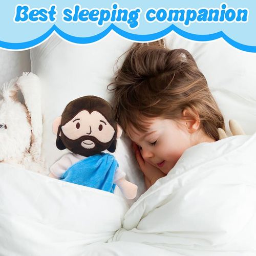 Yelakey Jesus Plush Toy - 11.8 Inch Soft and cuddly stuffed toy for kids and adults, lovely plush gift, religious thanksgiving christmas christian baptism gifts