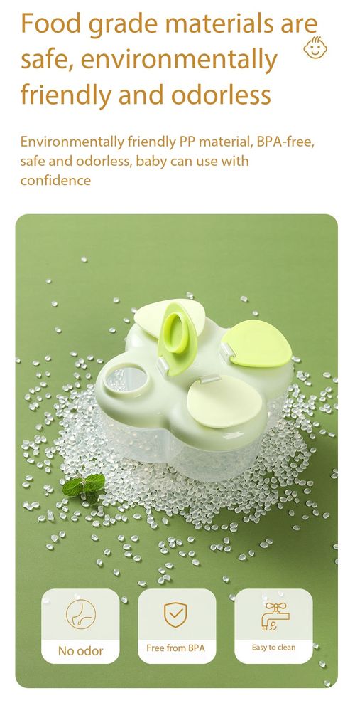 Portable 4-Compartment Baby Formula Dispenser