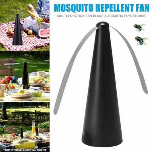 Wind Powered Fly Repeller Fan Chemical Free Mosquito Insect Deterrent for Outdoor Dining Garden Kenya