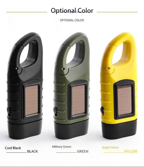 5-in-1 Solar Hand Crank Emergency Flashlight USB Power Bank LED Camping Light Kenya