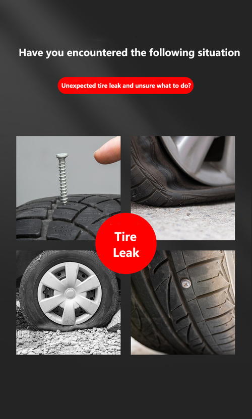 Tubeless Tire Repair Kit Portable Puncture Repair Tool Set with胶条 for Motorcycle Car Kenya