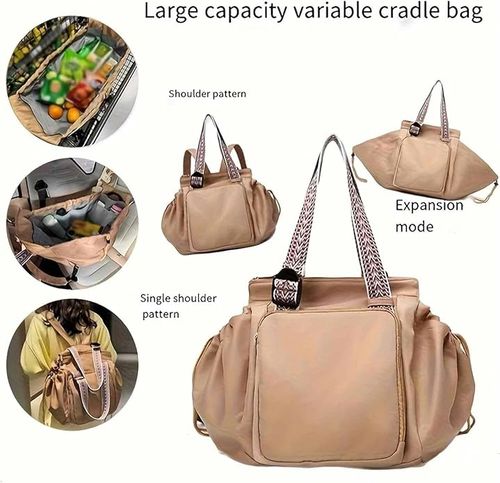 2026 New Korean-Style Large-Capacity Shoulder Bag   Travel Tote   Diaper Bag
