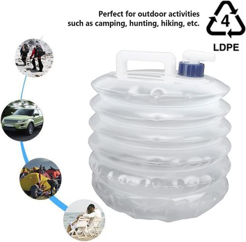 Folding Water Storage Containers, Retractable Large-Capacity Bucket with Handle, Portable Camping Gear and Outdoor Gadgets for Picnics & Road Trips