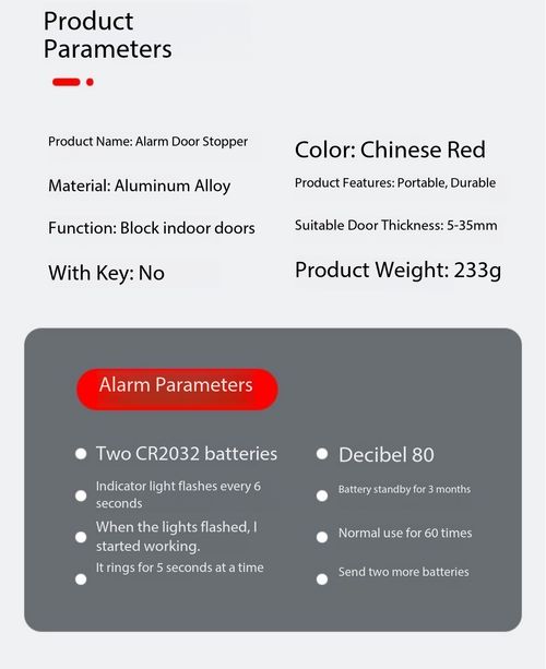 Portable Anti-Theft Alarm Door Stopper High Sensitivity Vibration Security Lock for Home Hotel Travel Kenya