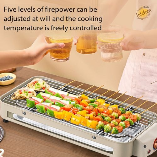 Multi-functional Electric BBQ Grill Pan Smokeless Indoor Outdoor Barbecue Machine for Party Kenya