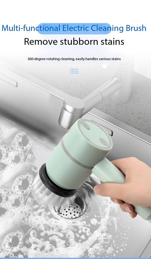 Multi Functional Electric Cleaning Brush with 6 Replaceable Brush Heads