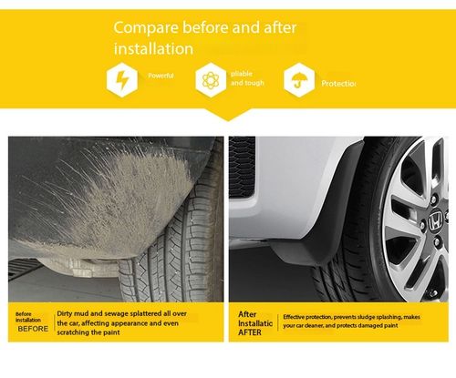 Universal Car Mud Flaps 4-Piece Set Soft Plastic Splash Guards Durable Mudguards for Auto Kenya