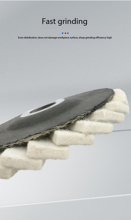 3 Pack Fine Felt Flap Polishing Disc, Angle Grinder Buffing Wheel