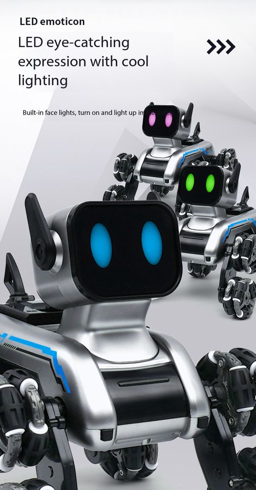 8-Wheel RC Stunt Robot Dog Toy