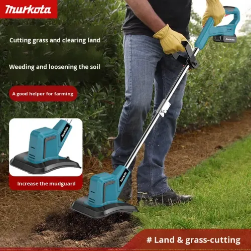 Lithium-ion battery-powered tiller