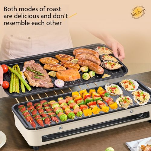 Multi-functional Electric BBQ Grill Pan Smokeless Indoor Outdoor Barbecue Machine for Party Kenya