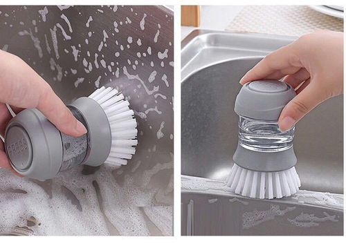 Liquid Storage Dish Washing Brush with Storage Base