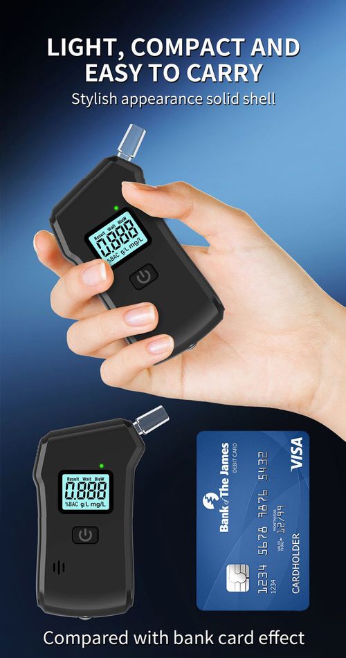 Portable Digital Breathalyzer Alcohol Tester High Precision LCD Display Rechargeable with Detachable Mouthpiece for Kenya