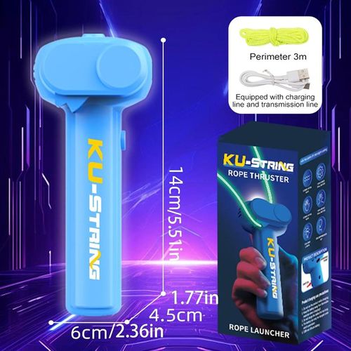 Electric Rope Launcher Toy, 1 Box Glow in The Dark Rope Launcher Toys with Rope
