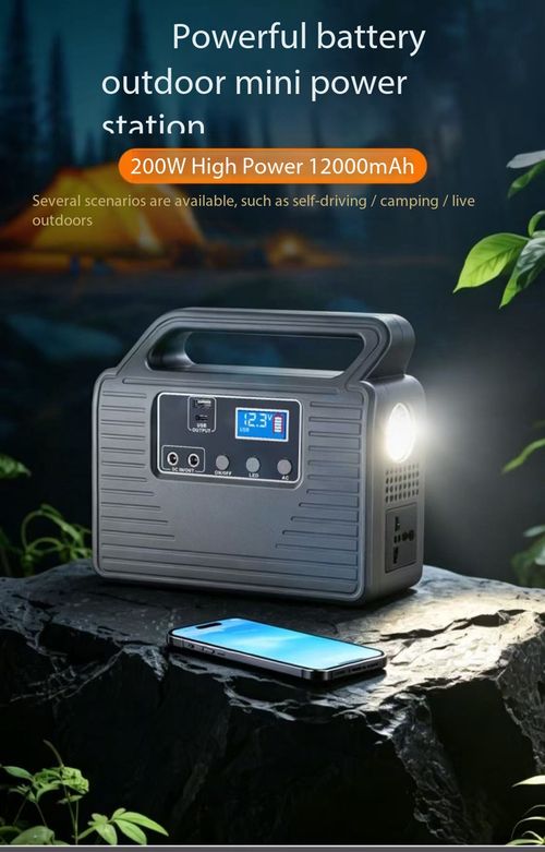 Portable Solar Power Station 76.8Wh Outdoor Energy Storage Power Bank With Foldable Solar Panel Built In LED Emergency Light