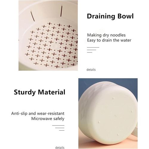 MIUVA Ramen Bowl Set, includes chopsticks, 33 oz capacity, microwave-safe, suitable for both men's and women's dormitories.