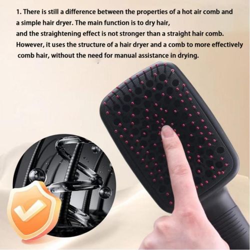 2 in 1 Hair Dryer Brush, Negative Ion Hair Dryer Brush, Hot Air Brush, Hair Styling Tool for Women & Girls, Hairdressing Tool, Hair Dryer Blower