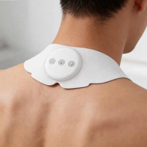 Rechargeable Electric Muscle Stimulator & Body Massager – Wireless Low-Frequency TENS Unit for Pain Relief (Neck & Body) – Digital Home Electrotherapy Device with 20 Intensity Levels & 6 Modes