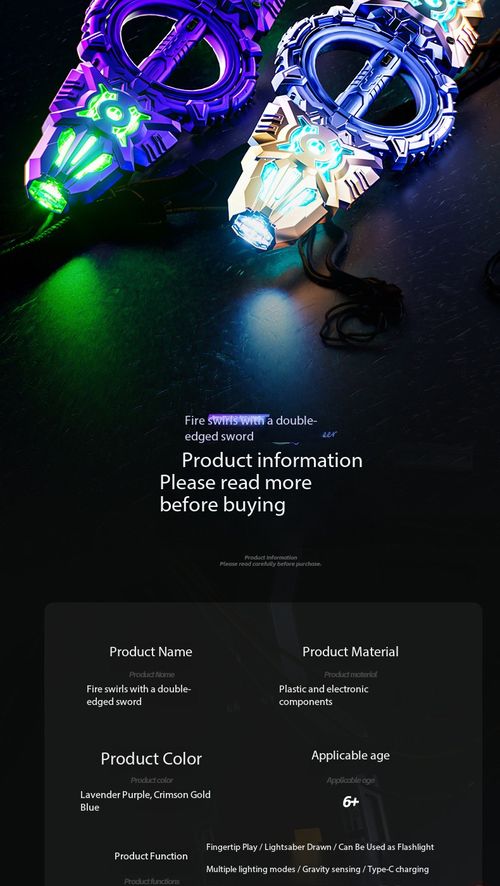 24 Color RGB Double Blade Light Sword 360 Degree Rotating Laser Toy for Kids Kenya