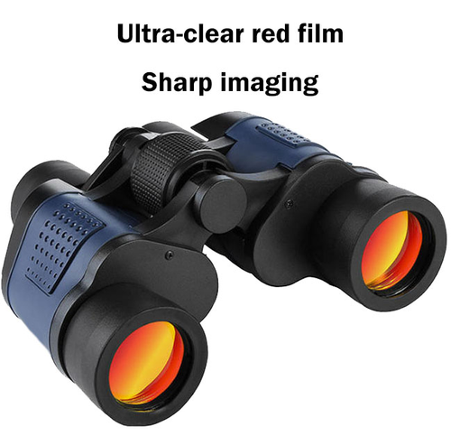 60x60 High Power Binoculars HD Low Light Night Vision Red Film Outdoor Telescope Kenya