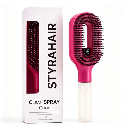 2 In 1 Spray Hair Brush Anti-Frizz Volumizing Styling Comb