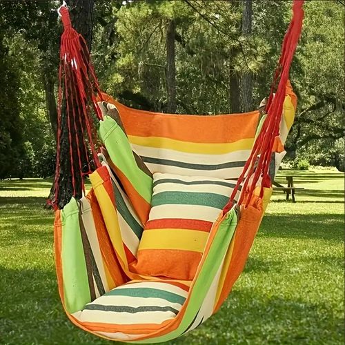 Hanging Hammock Chair Swing with 2 Free Pillows Indoor Outdoor Portable Seat for Adults Kids Kenya