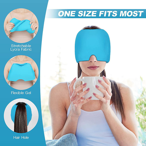 360° Full Face Gel Ice Mask Reusable Cold Compress Cap for Headache Eye Relief Kenya