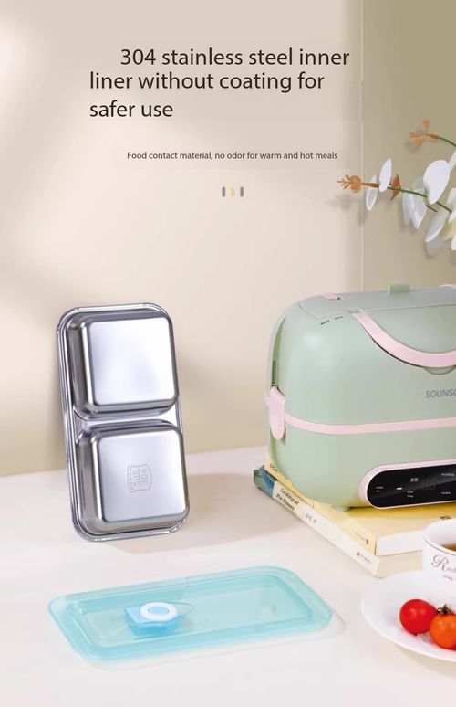 Electric Heating Lunch Box 1.2L Portable Food Warmer with Timer Touch Control for Office Workers Kenya