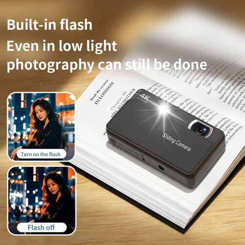 New M15 Digital Camera: Sliding-Cover CCD Camera – All-in-One Photo & Video Device – Ideal Student Keepsake or Gift