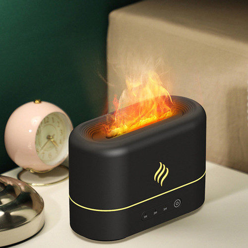 Flame Aroma Diffuser — 7-Color LED Ultrasonic Humidifier & Essential Oil Diffuser | Home Ambiance Light