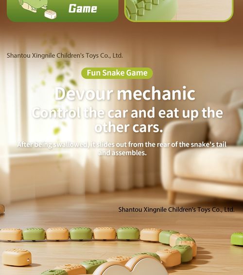RC Magnetic Snake Battle Toy Remote Control Swallowing Blocks Educational Multiplayer Game for Kids Kenya