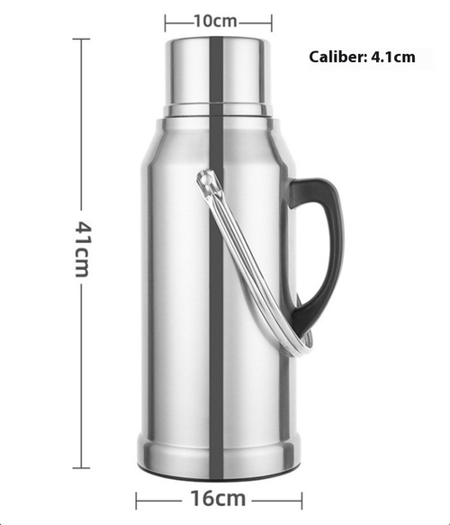 3.2L Stainless Steel Thermos Flask with Glass Liner Vacuum Insulated Hot Water Bottle for Home and Office Kenya