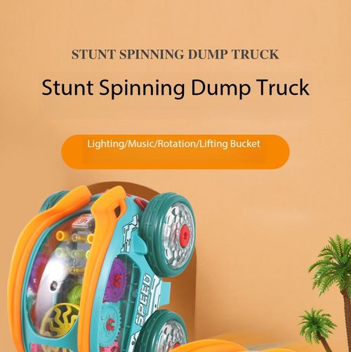Electric Stunt Dump Truck with Lights & Music