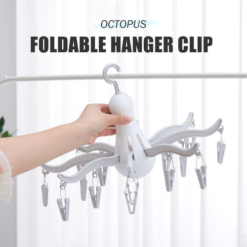 Multipurpose Hanging Laundry Dryer with 16 Clothespins | Portable Underwear Socks Drying Hanger, Wholesale Available