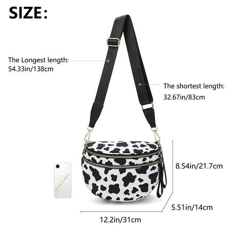 Black and White Checkered Nylon Bum Bag Plus Size Friendly Fanny Pack - Spacious Design for Essentials - MORE COLORS! great gift belt bags crossbody